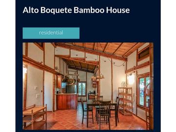 VENDO.CASA TERRENO.DE.1800MTS LAS.TRANCAS.DE.BOQUETE