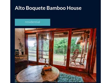 VENDO.CASA TERRENO.DE.1800MTS LAS.TRANCAS.DE.BOQUETE