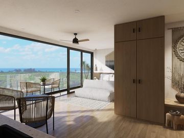 ESTUDIO EN VENTA EN PLAYA DEL CARMEN CON ALBERCA/GIMNACIO/ROOFTOP