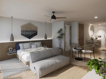ESTUDIO EN VENTA EN PLAYA DEL CARMEN CON ALBERCA/GIMNACIO/ROOFTOP