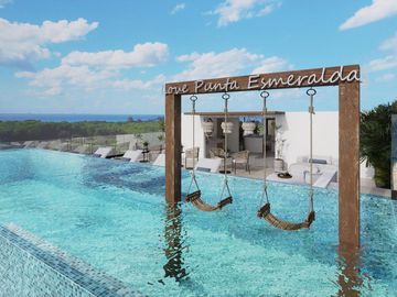 ESTUDIO EN VENTA EN PLAYA DEL CARMEN CON ALBERCA/GIMNACIO/ROOFTOP