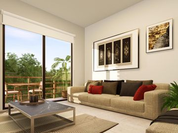 Departamento en  TULUM, 2 recamaras , cerca de playa, alberca , area de ejercicio