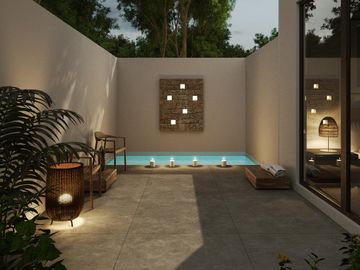 Departamento en  TULUM, 2 recamaras , cerca de playa, alberca , area de ejercicio