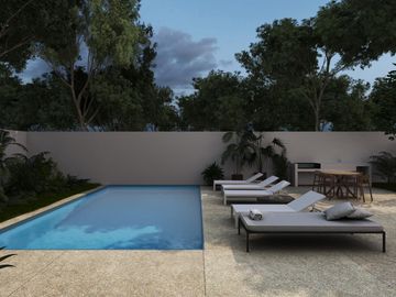Departamento en  TULUM, 2 recamaras , cerca de playa, alberca , area de ejercicio