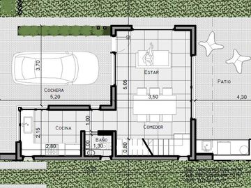 Casa 2 dormitorios en condominio - Tierra de sueños 3 roldan