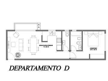 Departamento 2 ambientes a estrenar. Vicente López
