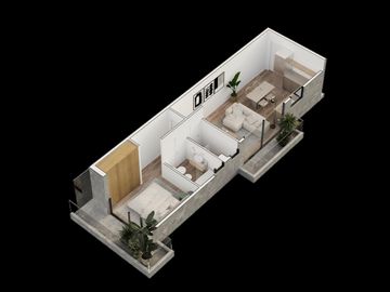 Departamento 2 ambientes a estrenar. Vicente López