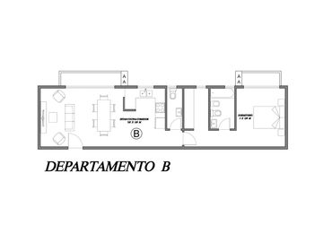 Departamento 2 ambientes a estrenar. Vicente López