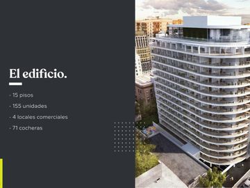 Venta.  Departamento 1  ambiente. Full Amenities, Balcón terraza. San Cristobal