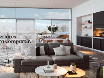 Venta.  Departamento 1  ambiente. Full Amenities, Balcón terraza. San Cristobal