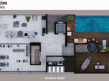 Departamento AMUEBLADO en Venta en Playa del Carmen. Estudio Mezzanine, Rooftop con vista al mar!