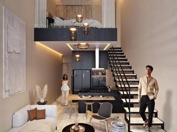 Departamento AMUEBLADO en Venta en Playa del Carmen. Estudio Mezzanine, Rooftop con vista al mar!