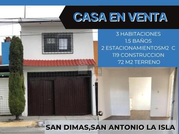 Casa sola  con ampliación en venta en Ex Rancho San Dimas, San Antonio la Isla, México
