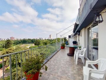 Departamento 4AMB con balcón terraza con gran vista al Parque Chacabuco