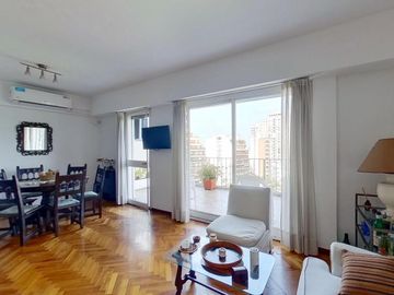 Departamento 4AMB con balcón terraza con gran vista al Parque Chacabuco