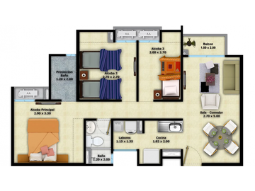 Apartamento en Venta en Venecia Central en Santa Marta