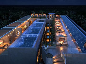 Departamento DE LUJO en  venta en TULUM, ESTILO GRIEGO A 4 MIN DEL MAR