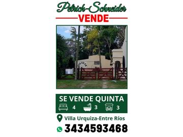 Se vende Quinta en Villa Urquiza, Entre Ríos