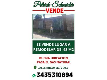Se Vende lugar a remodelar en Viale Entre Ríos