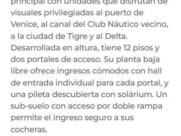 Departamento en  Alquiler en Tigre