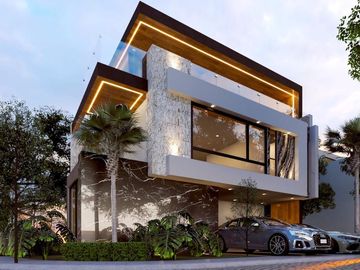Casa en  pre venta en esquina en Parque Veneto Lomas de Angelopolis II Puebla.