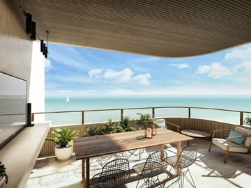 Departamento en venta frente al mar de Telchac Puerto.