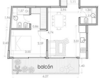 Departamentos en Almagro de 1, 2 y 3 amb