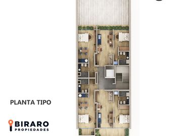 Departamento un dormitorio frente en venta Centro Rosario