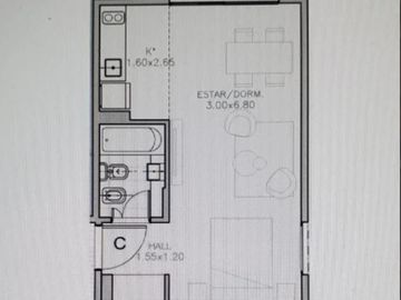 Venta departamento 2 Ambientes villa crespo,  en construcción