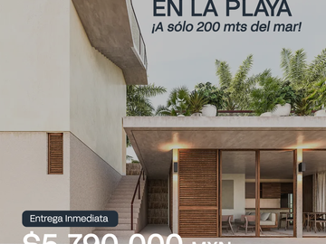 ¡Tu casa en la playa te espera! 3 niveles, vistas al mar, 3 recámaras + Alberca.