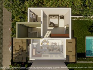 Casa(2R)de Dos Planta en Frida Residencial en Conkal