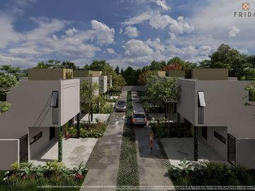 Casa(2R)de Dos Planta en Frida Residencial en Conkal