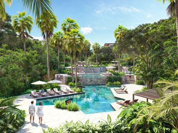 Encantador Apartamento de 1 Rec. en una Comunidad Privada en Playacar