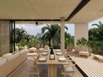 Encantador Apartamento de 1 Rec. en una Comunidad Privada en Playacar