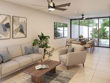 CASA EN VENTA EN PRIVADA EN CONKAL AL NORTE DE MERIDA