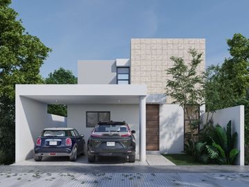 CASA EN VENTA EN MERIDA, PRIVADA EN ZONA CONKAL CON CASA CLUB