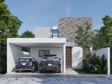 CASA EN VENTA EN MERIDA, PRIVADA EN ZONA CONKAL CON CASA CLUB