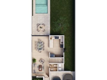CASA EN VENTA EN PRIVADA AL NORTE DE MERIDA, CONKAL