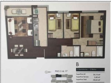 Departamento en Venta en lago zenteno 1211 dpto 1504
