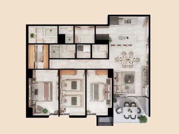 Departamento en venta en Santa María, Poniente de Monterrey