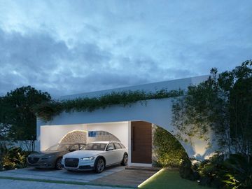 Casa en venta de una planta en Cholul