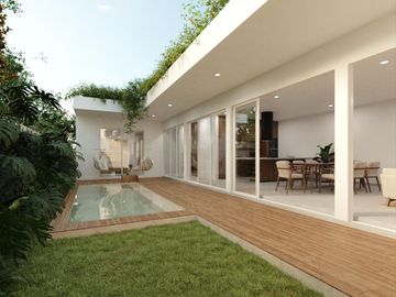 Casa en venta de una planta en Cholul