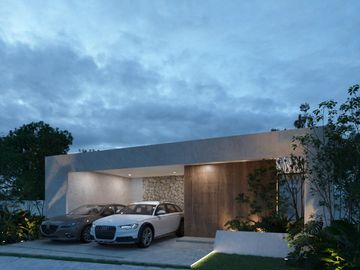 Casa en venta de una planta en Cholul
