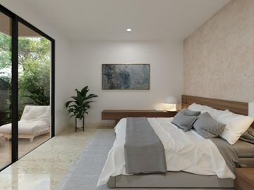 Casa en venta de una planta en Cholul