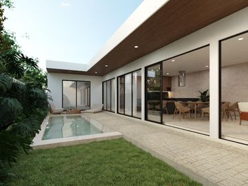Casa en venta de una planta en Cholul