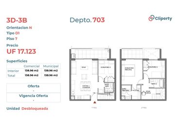 VENTA  Departamentos Nuevos, 3D3B DUPLEX , Los Leones