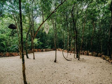 Terreno con Villa y Cenote en Ruta de Los Cenotes, Puerto Morelos