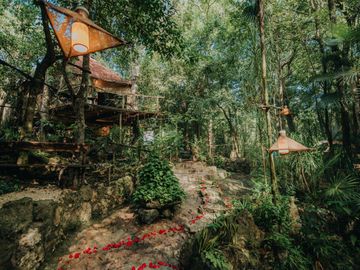 Terreno con Villa y Cenote en Ruta de Los Cenotes, Puerto Morelos