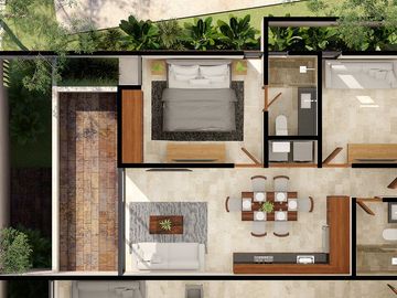Departamento en venta Mérida Yucatán, Residencial Amé 34 Montes de Amé