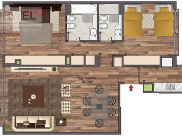 VENTA DEPARTAMENTO 3 AMB PALERMO CHICO A ESTRENAR MAYO 2025
